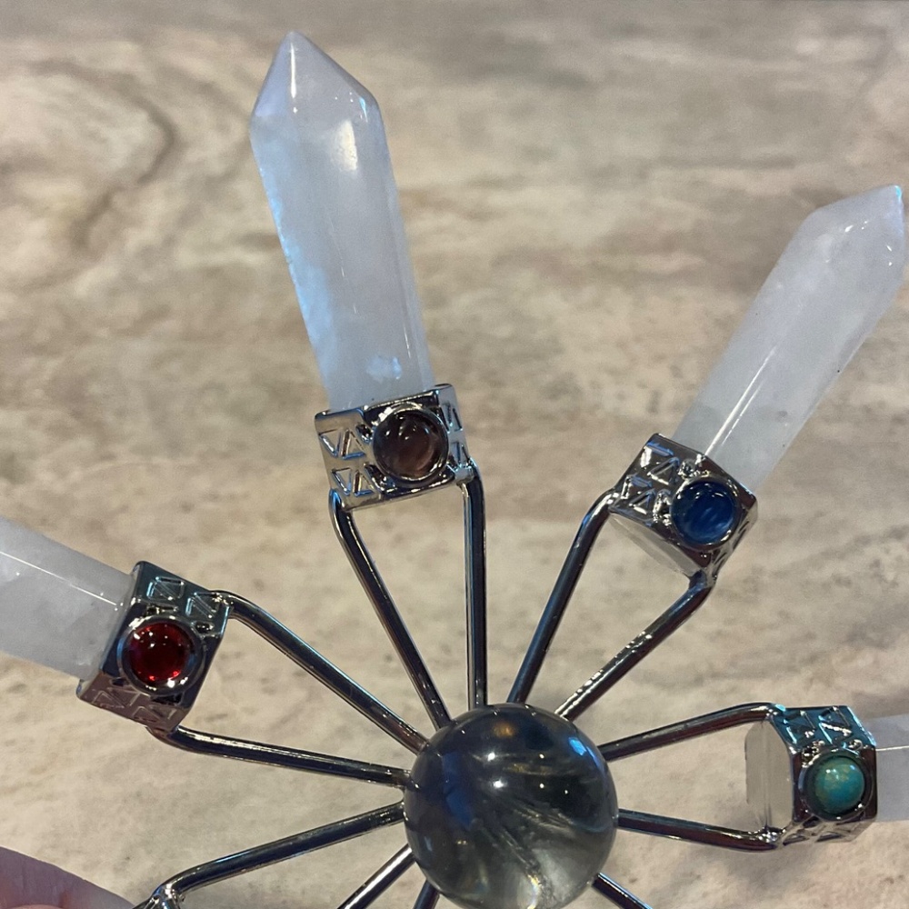 7-Chakra Crystal Energy Generator quartz Vintage - Picture 4 of 6